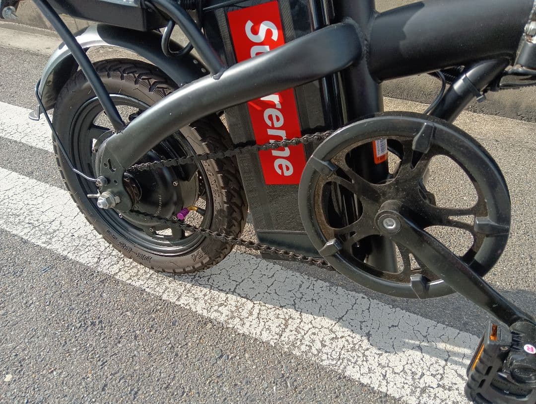 折りたたみ電動アシスト自転車 カスタムLED仕様