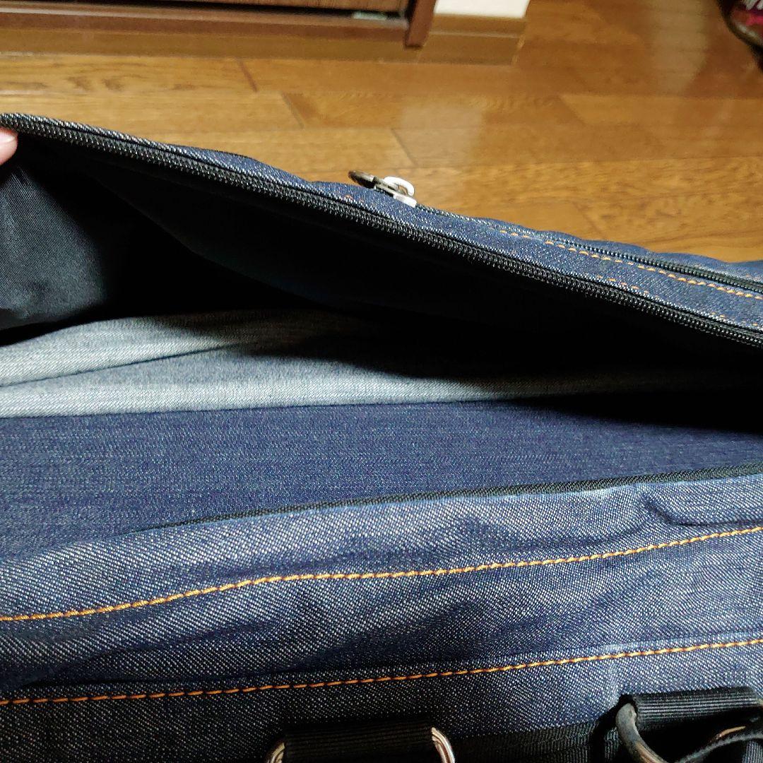 EVISU GOLF キャディバッグ ゴルフバッグ デニム スタンド付 芝生くん