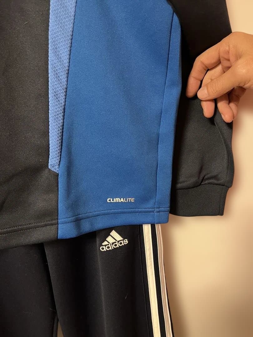 adidas Climalite トレーニングウェア 上下サイズ違いセットOとＬ
