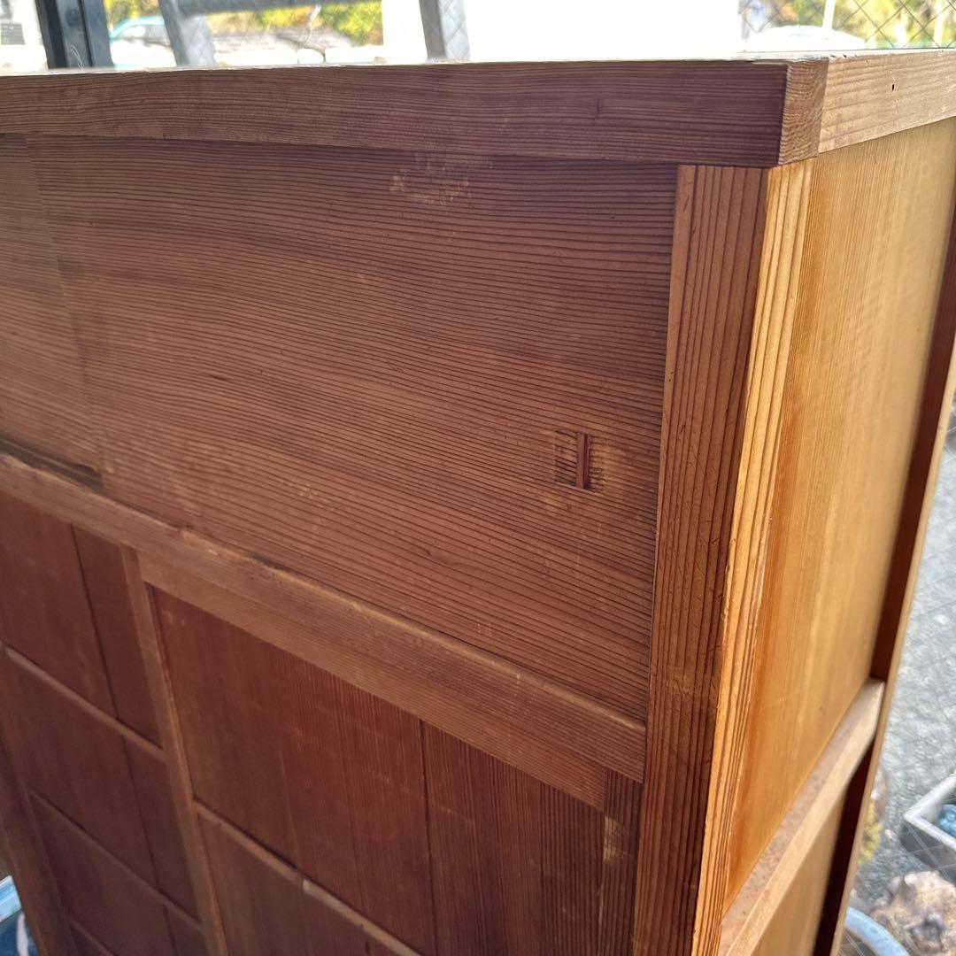 えっ！びっくり最終お値下げ！ヴィンテージ　置き水屋　茶道具入れ　杉無垢材