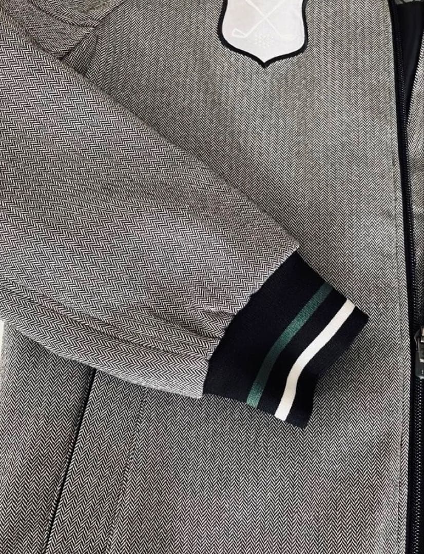PUMA GOLF プーマゴルフ フルジップ ブルゾン グレー Pロゴ