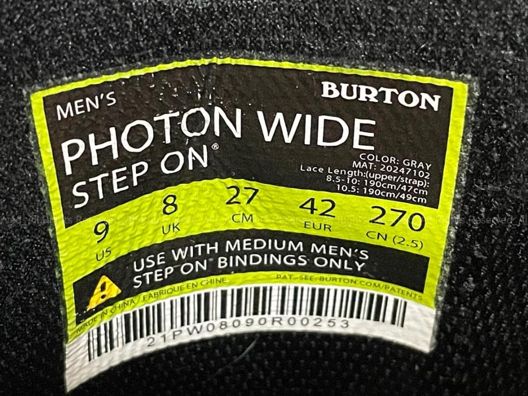 BURTON バートン Photon Step On Wide フォトン