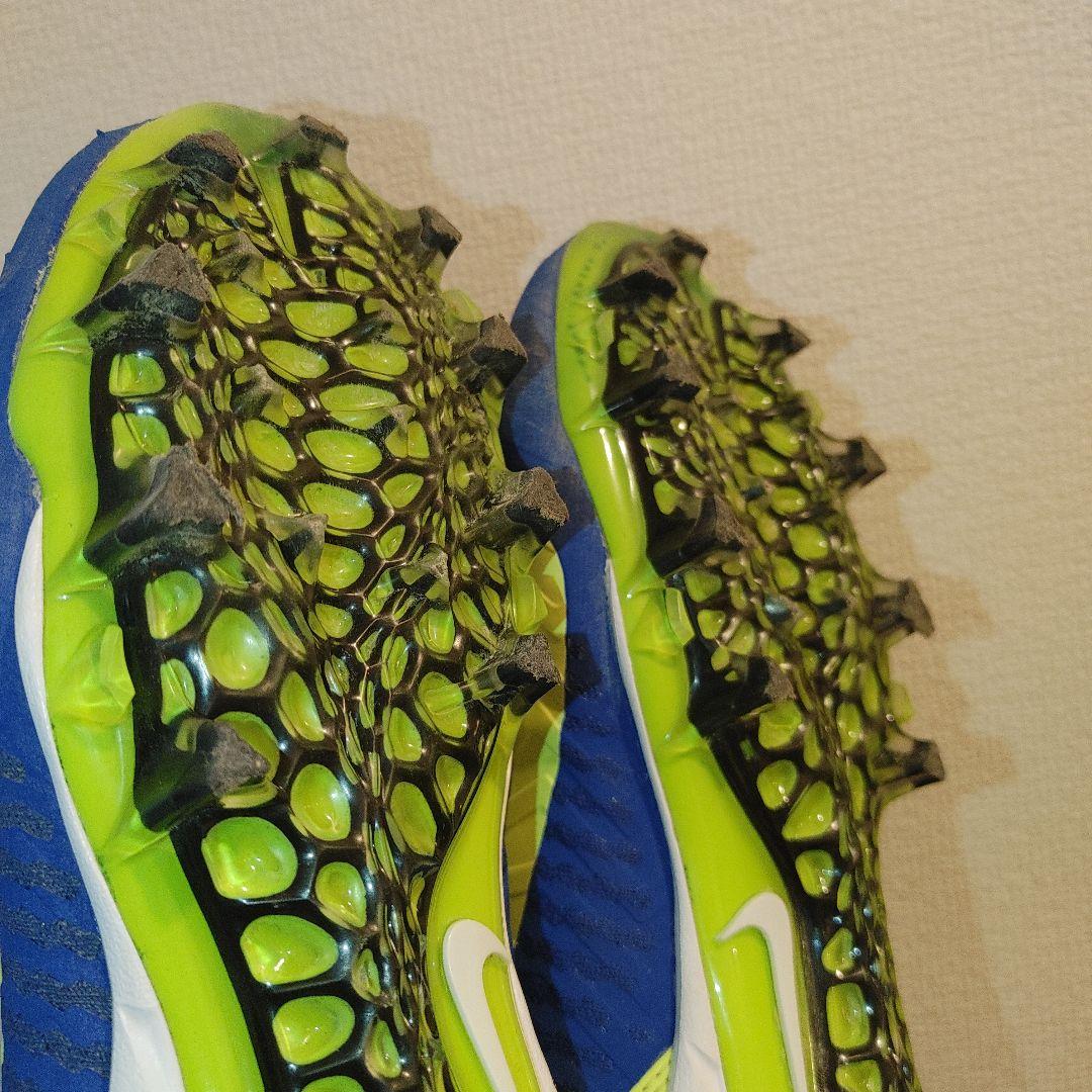 NIKE　フットボール　25.5センチ ポイント　スパイク　ブルー×イエロー