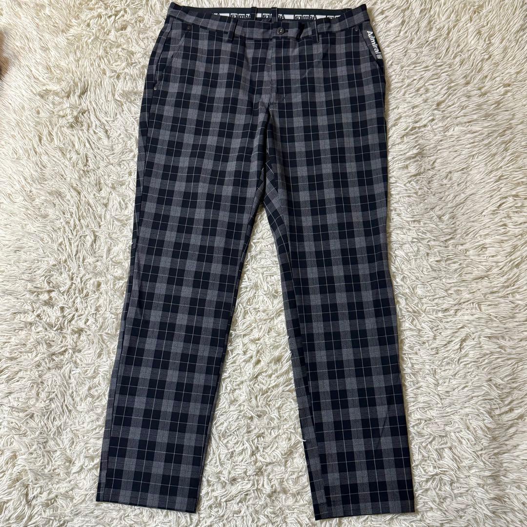 【美品】アドミラル　ゴルフ　チェック　 パンツ XLサイズ