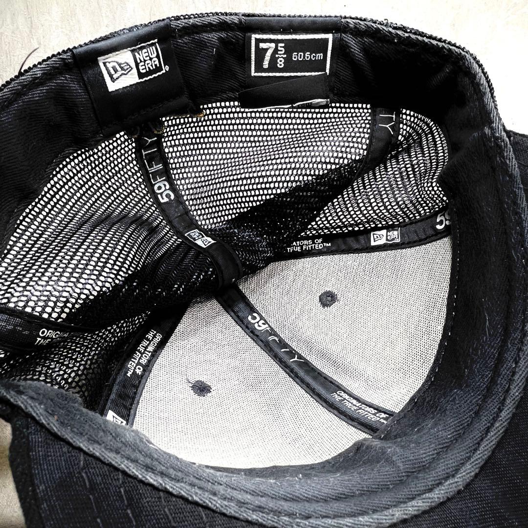 横浜ベイスターズ NEW ERA キャップ 旧ロゴ β ベータ 黒 緑 メッシュ