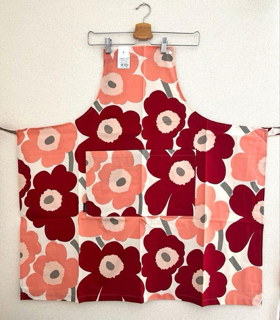 ♪新品未使用　マリメッコ　marimekko エプロン　ウニッコ　人気完売品♪
