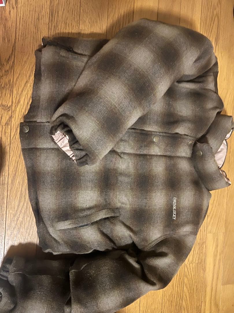 最終値下げ【新品・未使用】ダウンジャケット ピンク・ブラウン上下セット