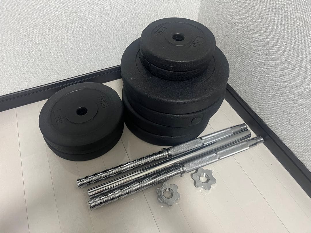 【人生はカサゴ】LESIR(レザイア) バーベルセット 60kg