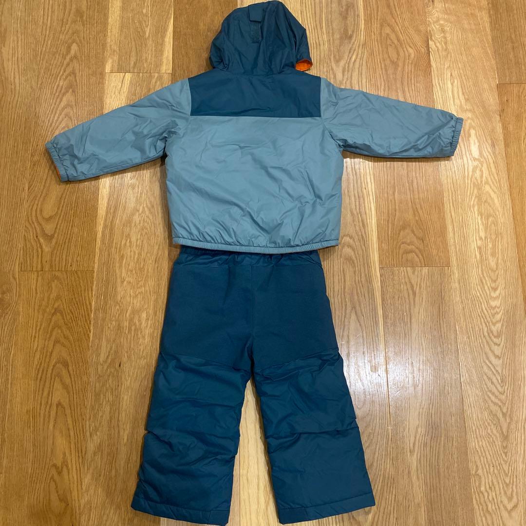値下げ　Columbia 子ども用スキーウェア グリーン3T(100cm)