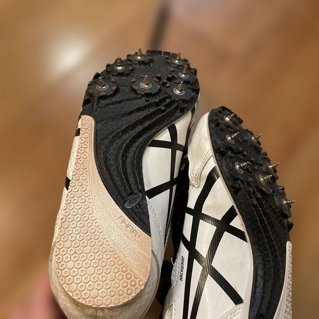 ASICS エフォート13スパイクシューズ 22.0 cm ホワイト/ブラック