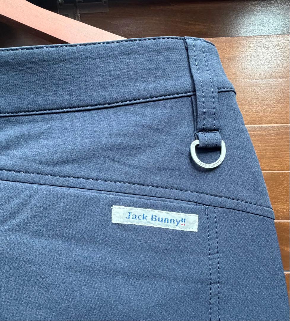 【美品】ジャックバニー パンツ サイズ5 ストレッチ素材 ネイビー