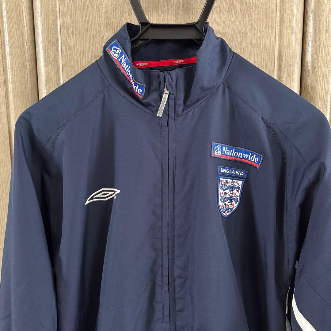 UMBRO イングランド代表 トラックジャケット Sサイズ/ネイビー/背面ロゴ