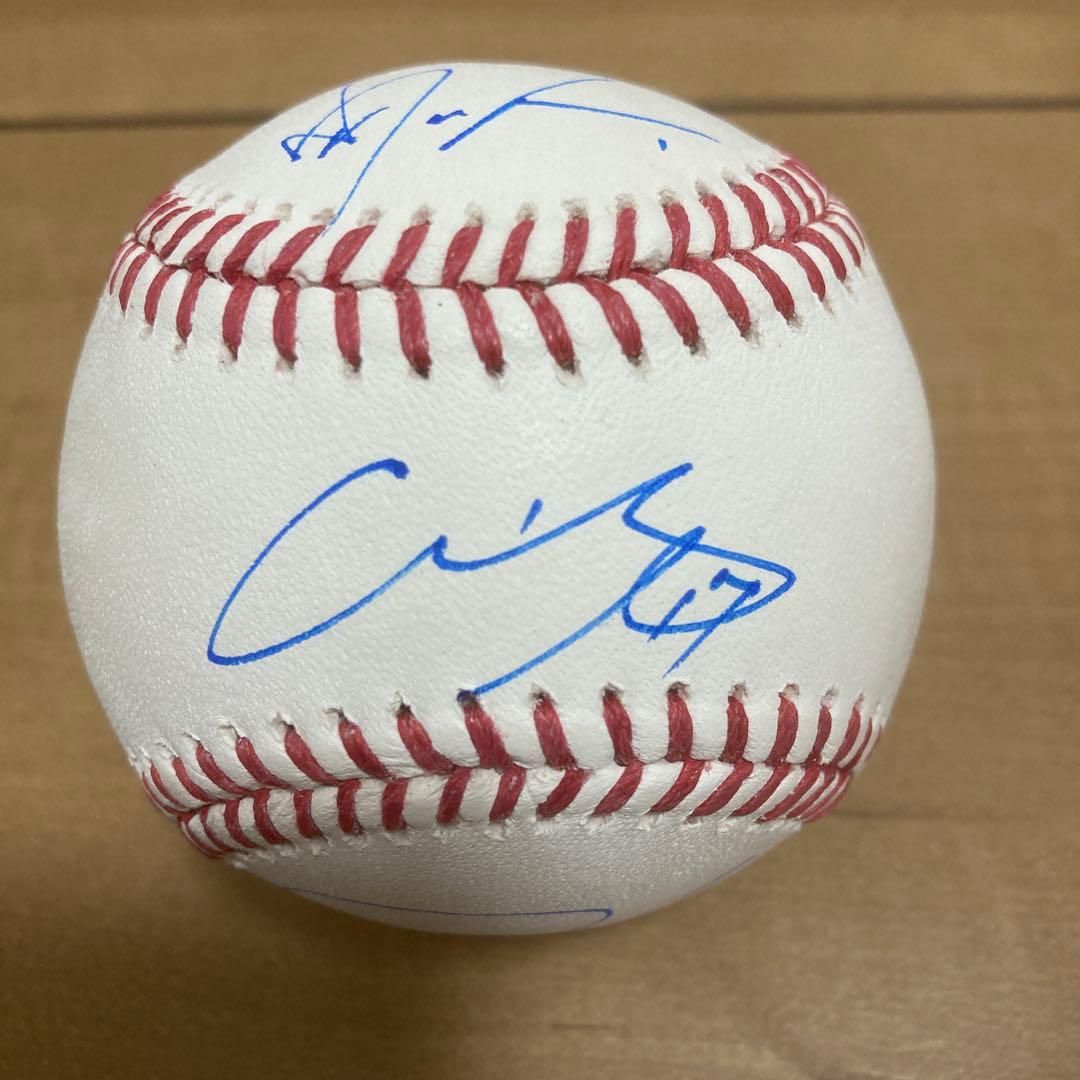 MLB公式球 大谷翔平　山本由伸　佐々木朗希直筆サインボール　　写真付き