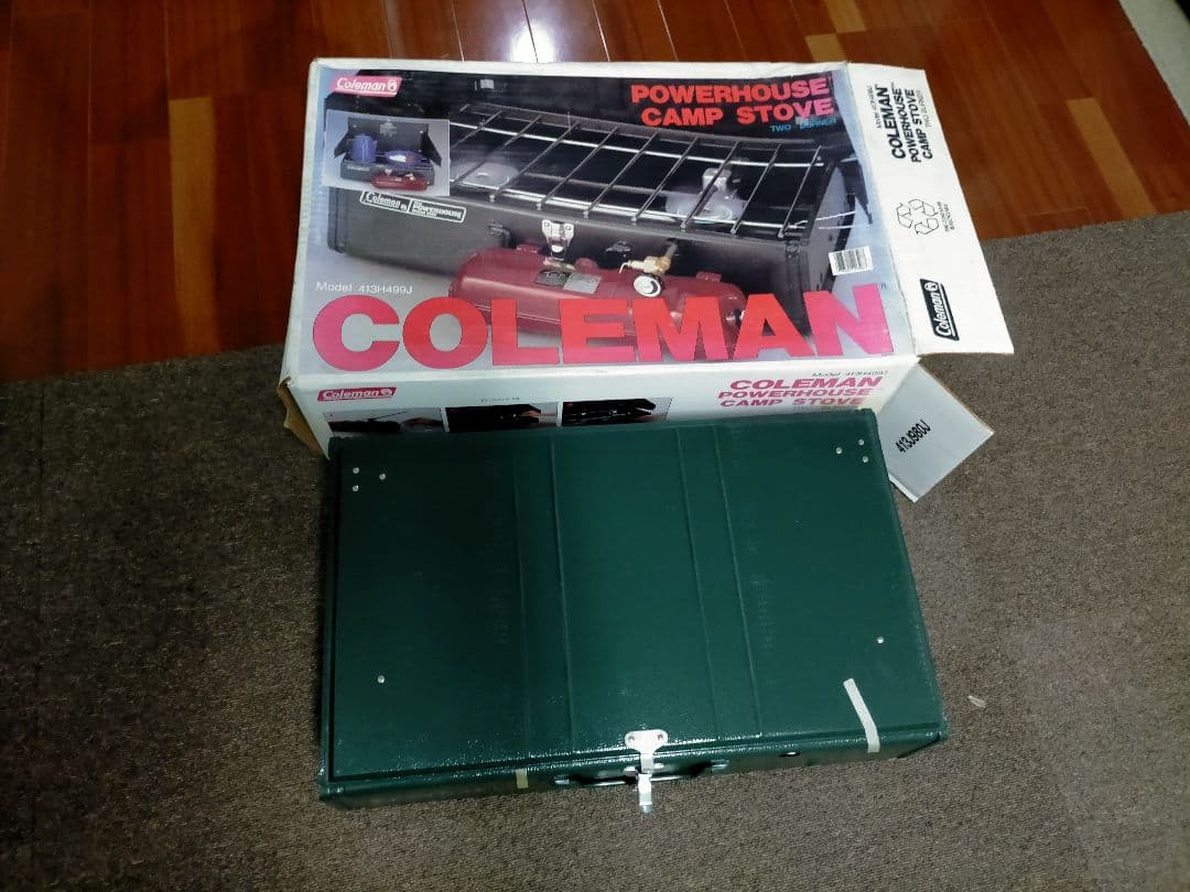 超希少　コールマン　ガソリン ２バーナー413H　1993年製が未使用！