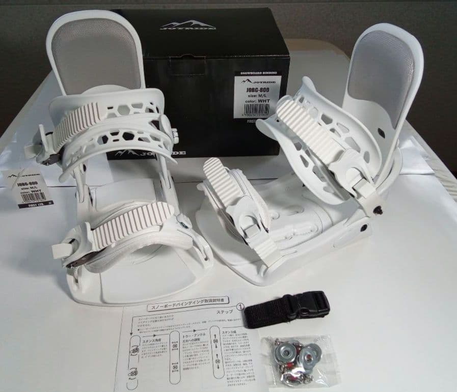 新品未使用/JOYRIDE ボードビンディング JOBG-800 WHT/M-L