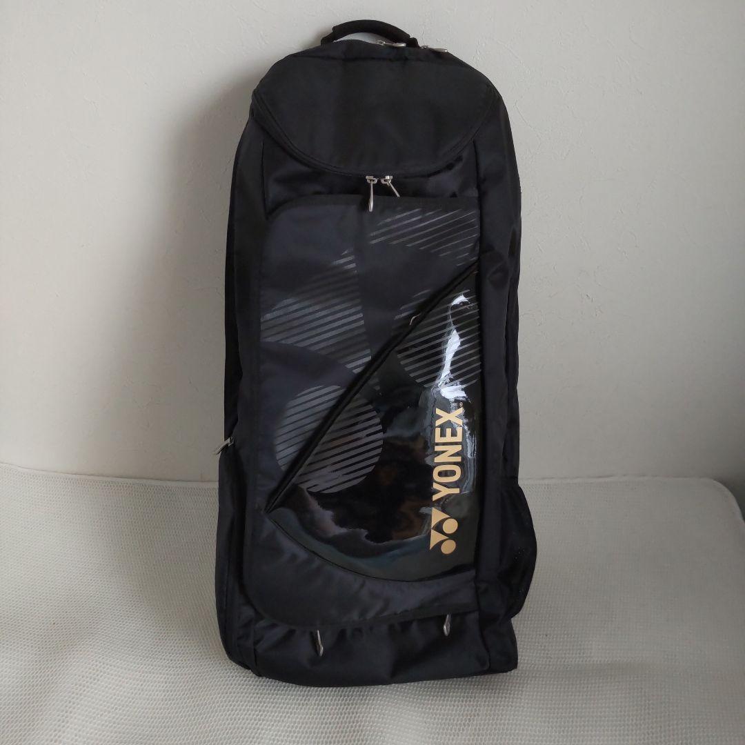 YONEX テニス バトミントン　ラケットリュックバッグ 黒/黄！頻度少目美品！