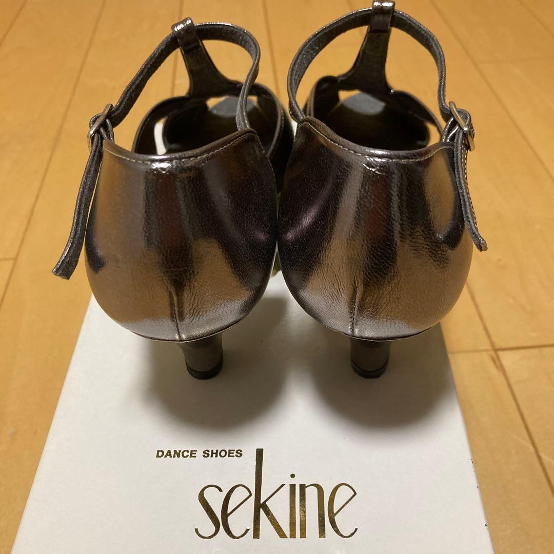 値下げ中sekine ダンスシューズ　グレーキット (24cm /:5.5cm)