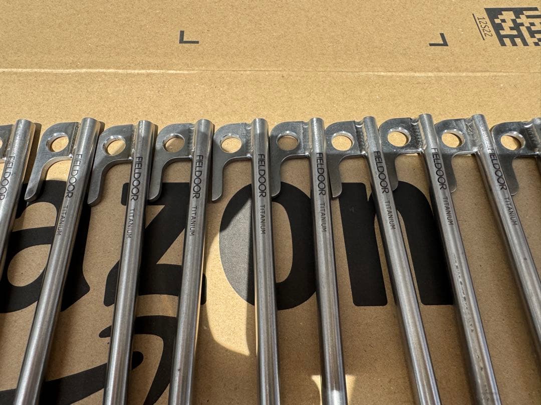 FIELDOOR チタンペグ　24cm 24本　フィールドア　ペグ　チタン