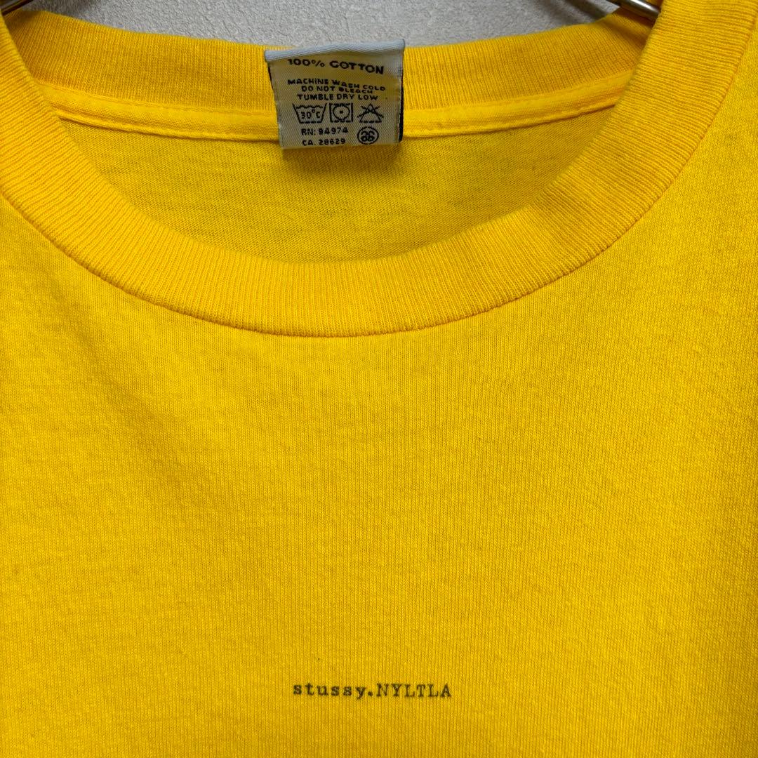 OLD stussy オールド ステューシー Tシャツ USA製 黄色 イエロー