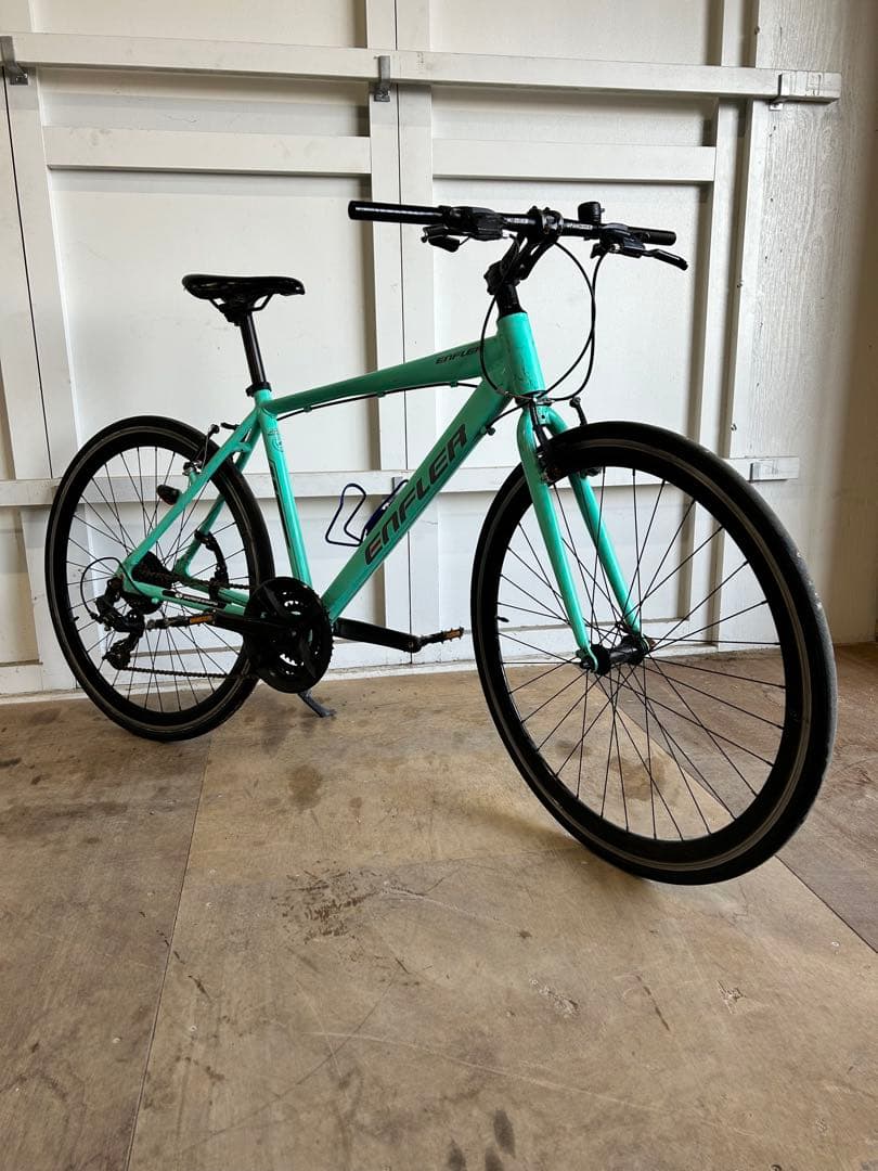 ENFLER クロスバイク ミントグリーン SHIMANO 21段変速