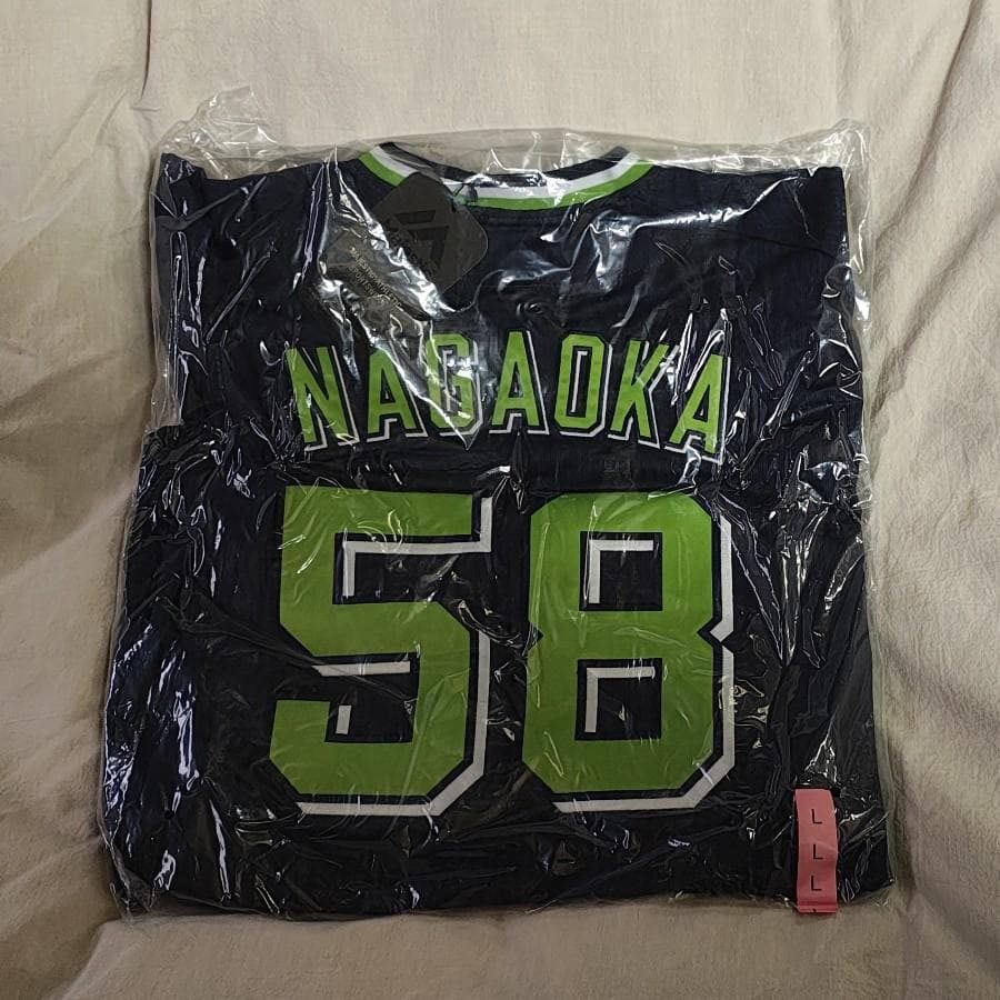 東京ヤクルトスワローズ 58 長岡秀樹 レプリカユニホーム ビジター L