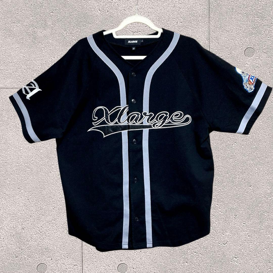 【未使用品】XLARGE BASEBALL SHIRT EMBROIDERED