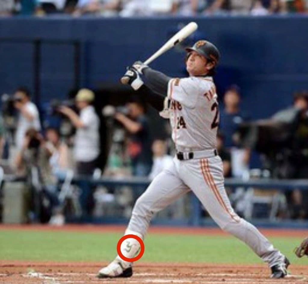 高橋由伸　レガース　読売ジャイアンツ　2点　プロテクター　プロ野球