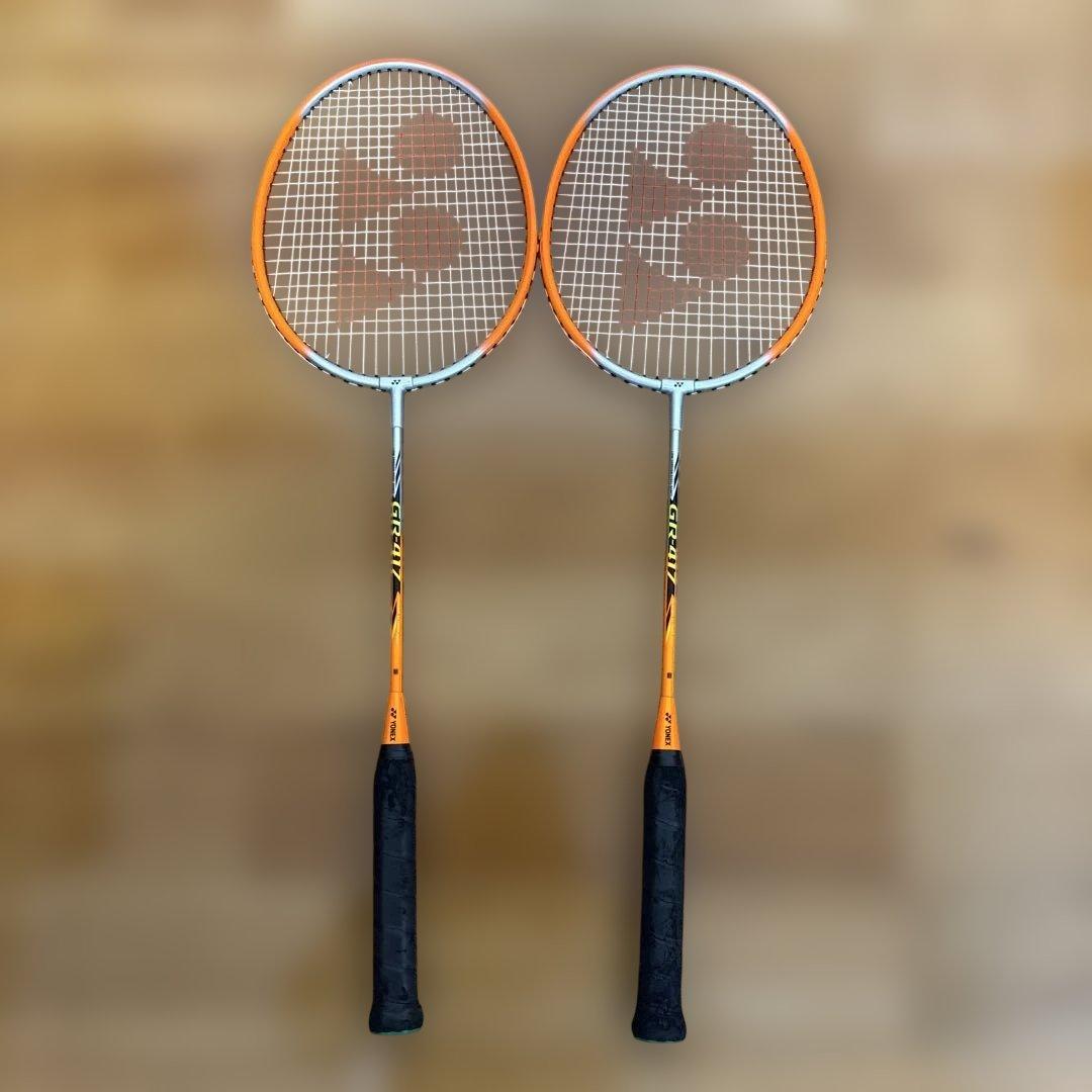 【美品】YONEX ヨネックス GR417 バドミントン ラケット2本セット