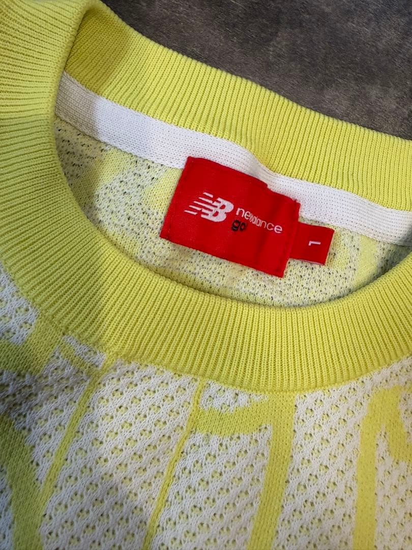 newbalance golf イエロー ニット セットアップ