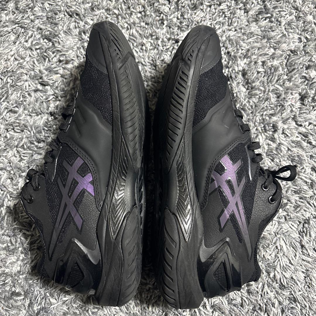 数回使用 ASICS GELBURST 黒 26cm バッシュ ゲルバースト