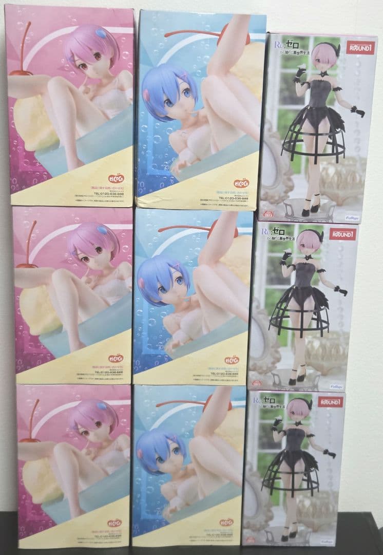 Re:ゼロから始める異世界生活　フィギュア×9個セット　新品未使用品です。