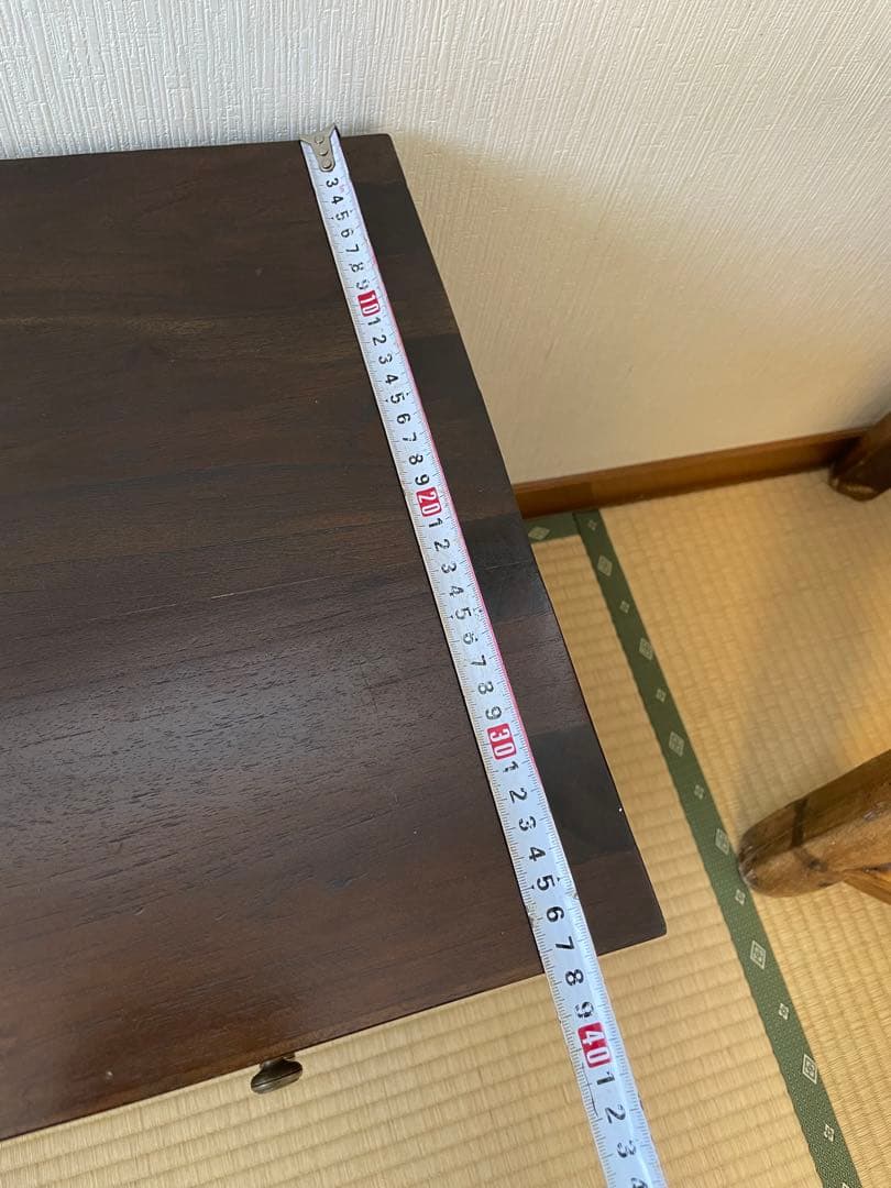 アジアン家具 ローボード 100cm 無垢風 4段引出し