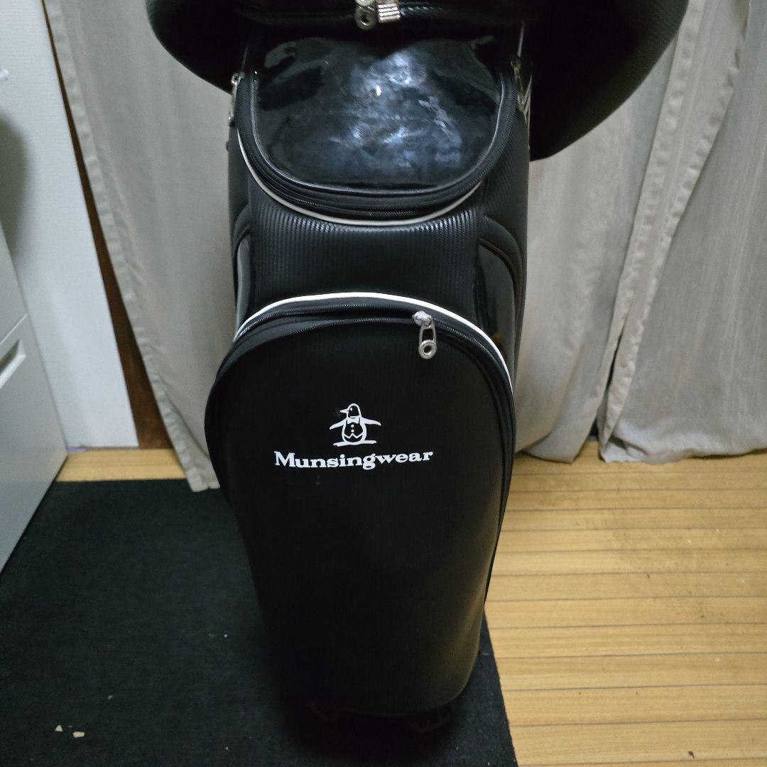 Munsingwear ゴルフバッグ 黒 ペンギンロゴ