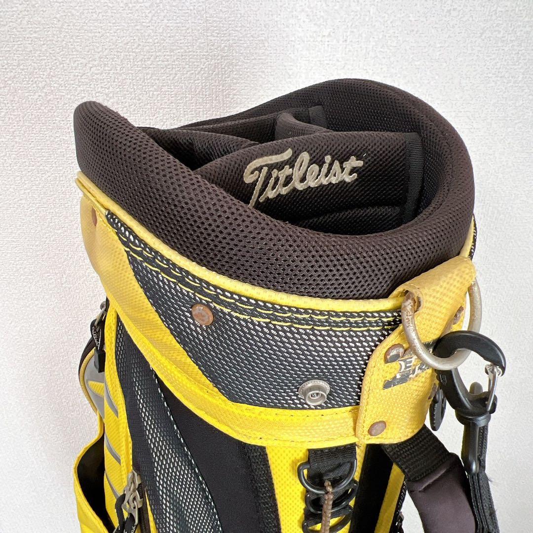 希少 タイトリスト キャディバッグイエローカート9型6分割 Titleistレア