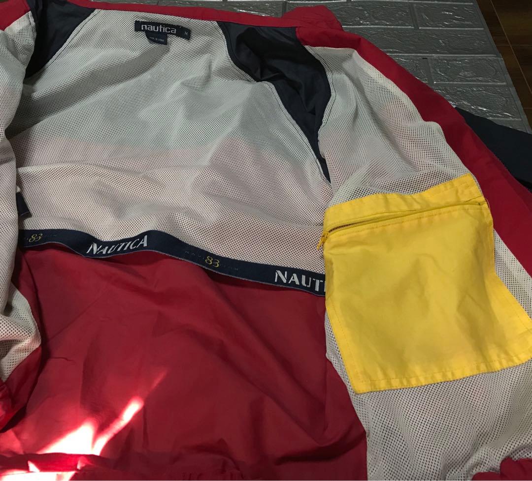 MENS nautica ノーティカ アウター M ネイビー×レッド