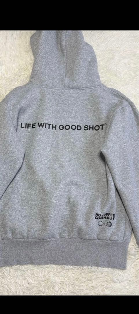 【NOCOFFEE】美品 パーカー クラブハウス グレー Lサイズ メンズ
