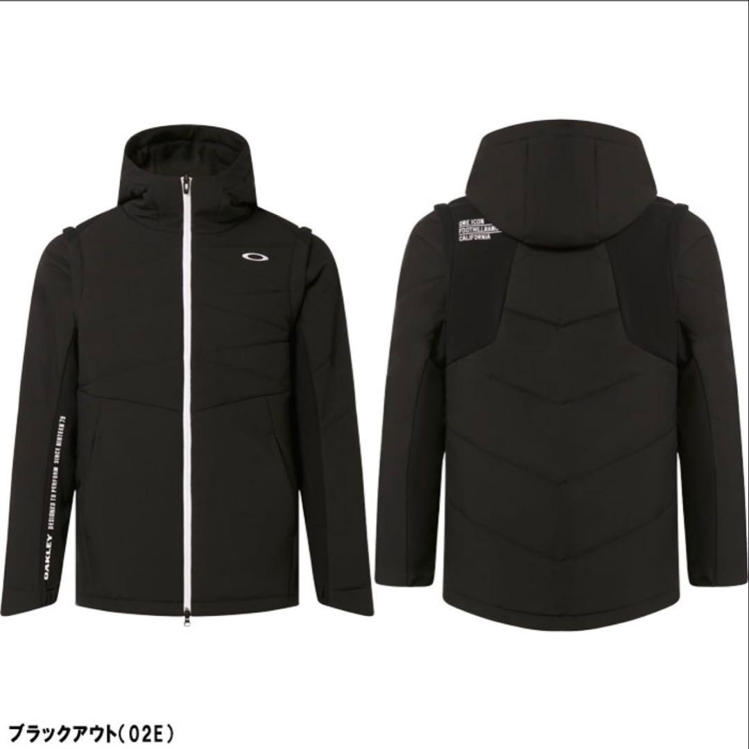 美品】オークリー・アンイーブン　パフジャケット（黒）Mサイズ