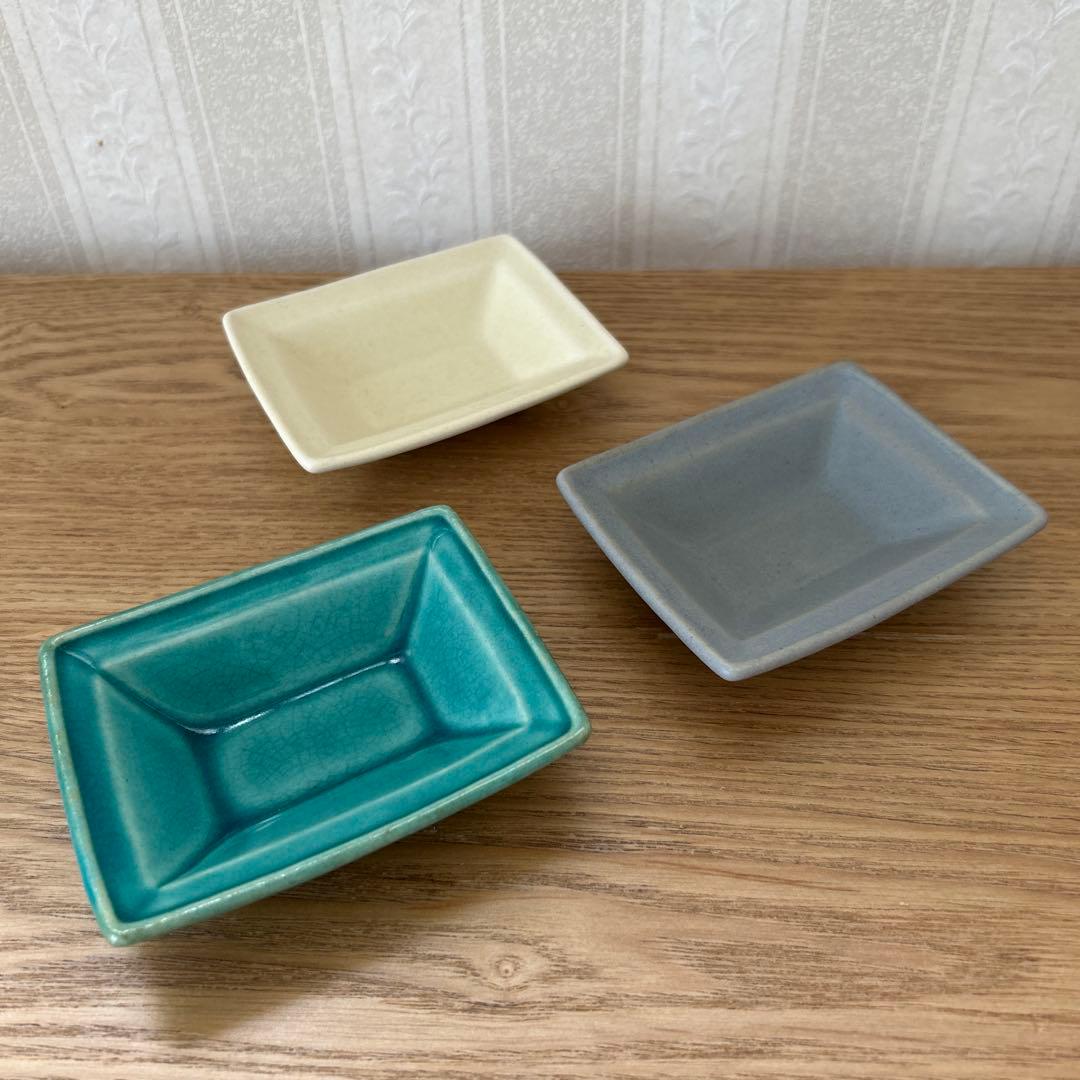 awabi ware 長方豆皿　３枚セット
