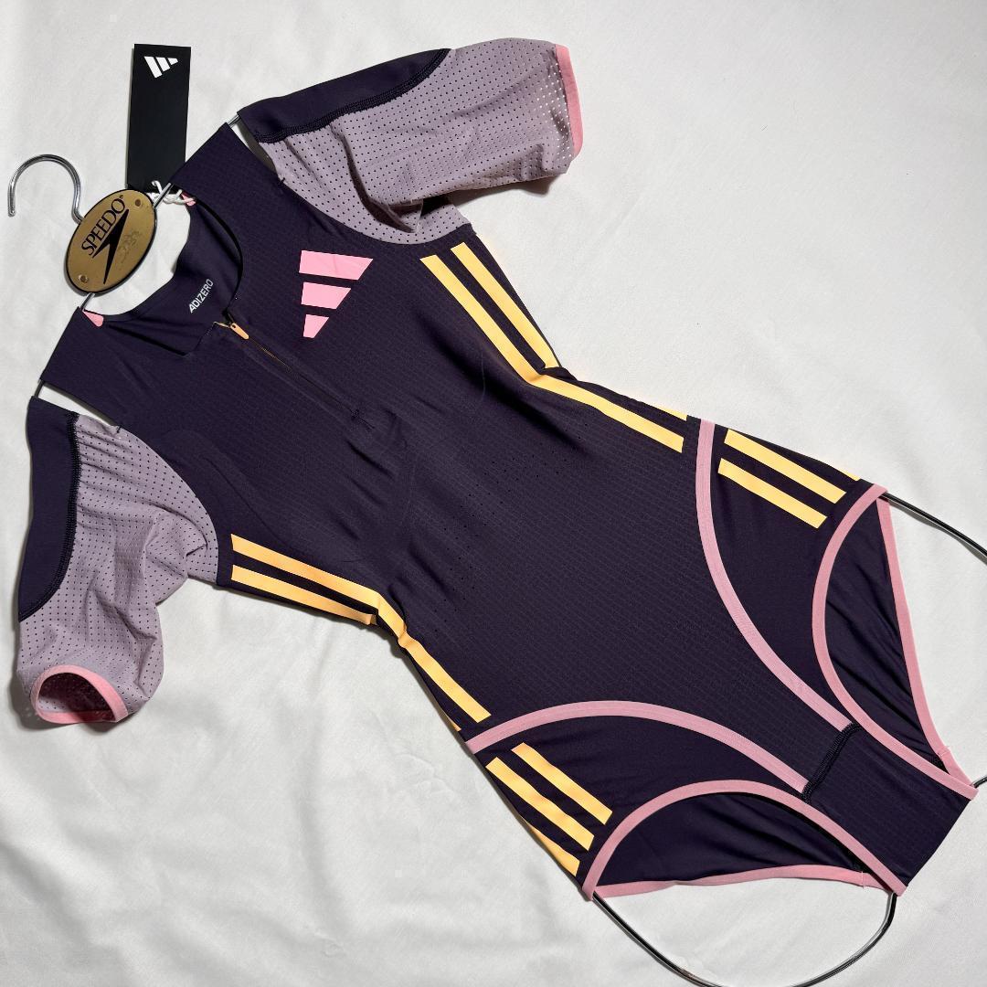 adidas アディダス 女子陸上 レーシングレオタード UK M