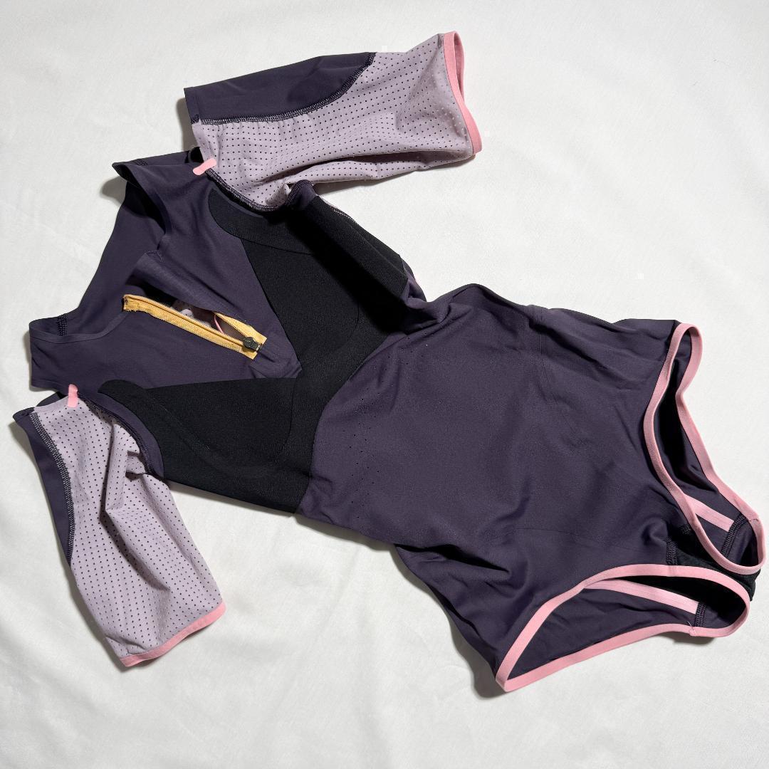 adidas アディダス 女子陸上 レーシングレオタード UK M