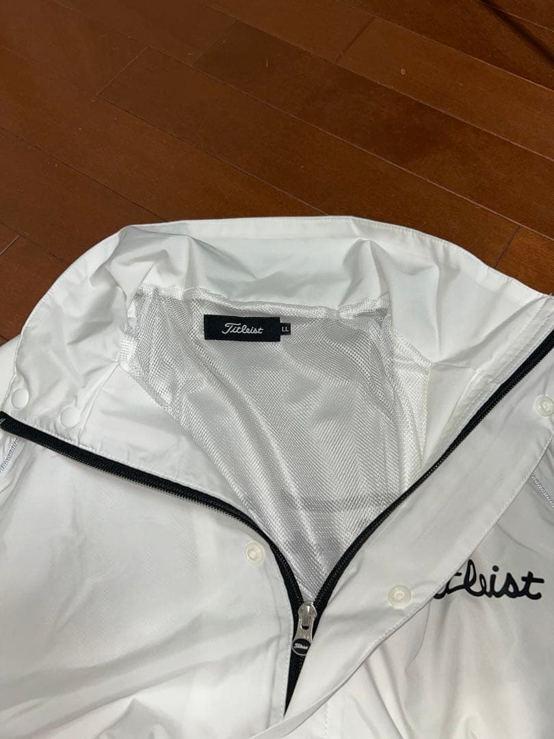 50です Titleist レインウェアセット ホワイト/ブラック