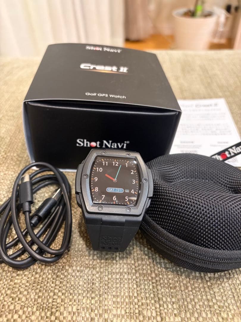 Shot Navi CrestⅡ Golf GPS Watch ブラック
