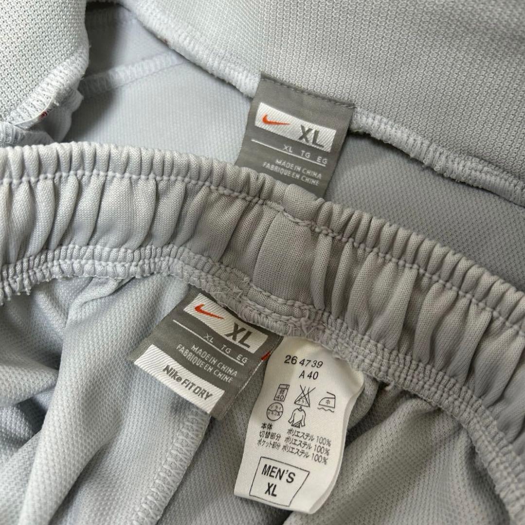 ナイキ　トラックジャージ　上下セット XL グレー/レッド　ジャケット パンツ