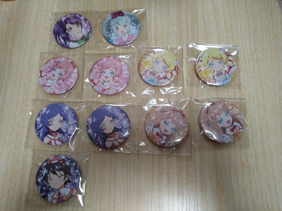 プリティシリーズ クロッシングライブ 缶バッジセット