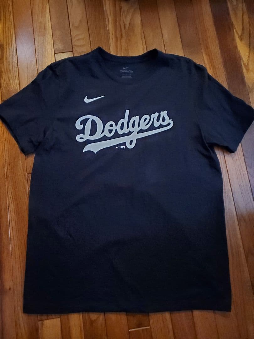 ドジャース 大谷翔平 Tシャツ MLB公式 ブラック Lサイズ