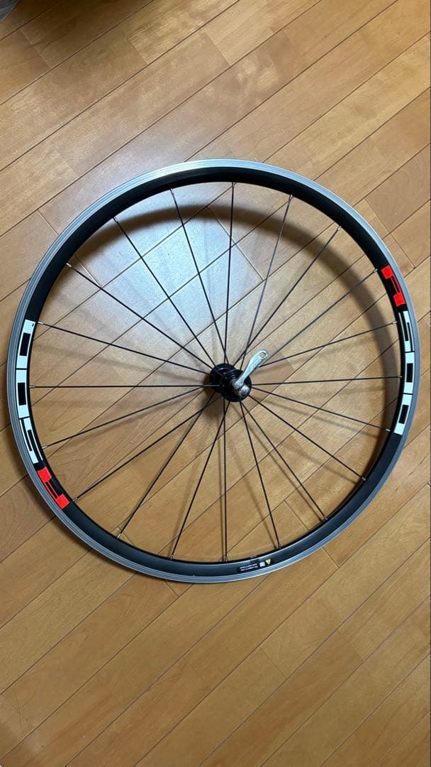 シマノR500ホイール前後+105カセット+クイックリリース+中古タイヤ付き
