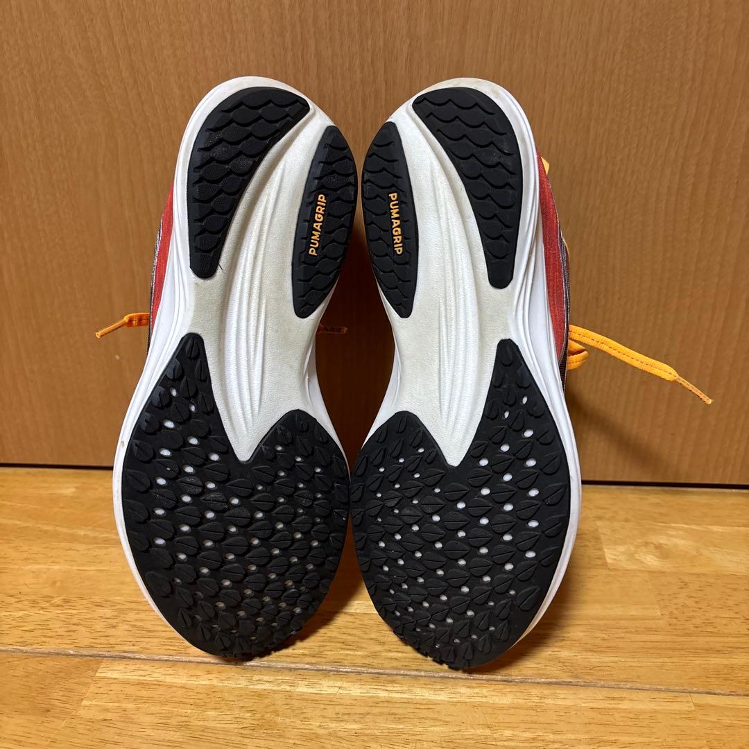 PUMA ランニングシューズ オレンジ/レッド