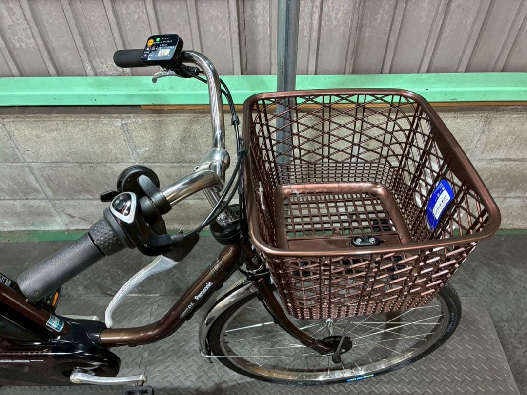 №8757電動自転車パナソニック ビビDX 26インチ ブラウン
