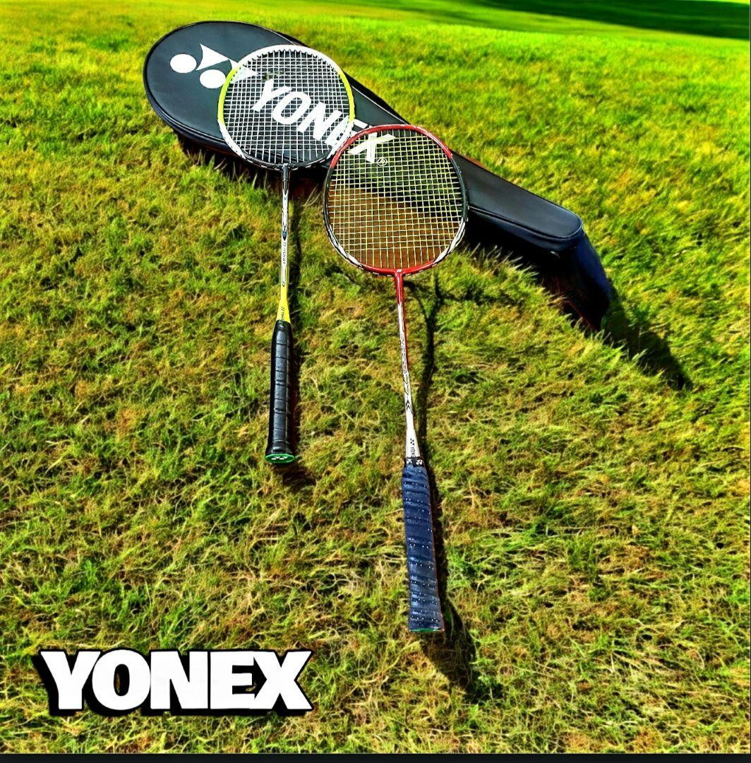 こんぺいYONEX＆MIZUNOバドミントンラケット4本