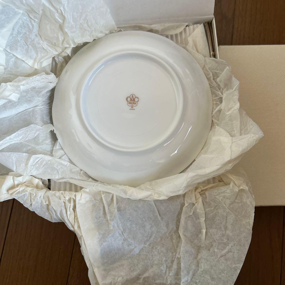 新品未使用　大倉陶園　大倉　ブルーローズ　銘々皿　皿　5P 15cm